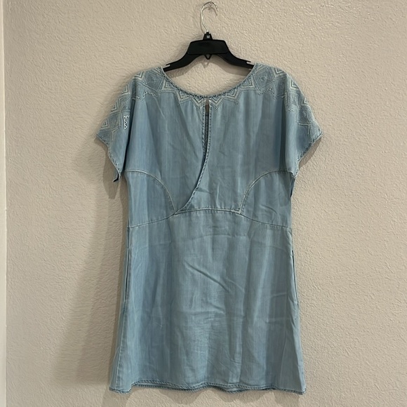 Anthropologie Holding Horses Dress Women Small Boho Western Cowgirl Denim Dress - Picture 6 of 11